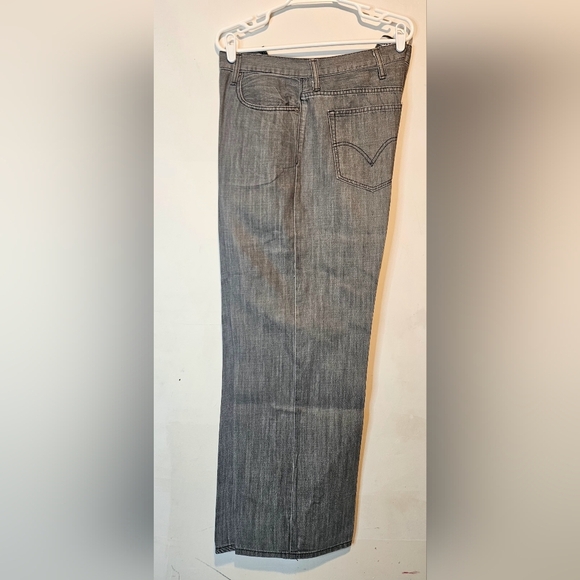 💙Levi’s 569 Loose Straight Jeans Mens 44x32 Wide Leg, Gray 💛💙 - Picture 2 of 7